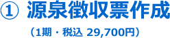 ① 源泉徴収票作成（1期・税込 29,700円）